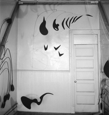 Herbert Matter - Eucalyptus (1940) in Calder’s “small shop” New York City storefront studio, 1940