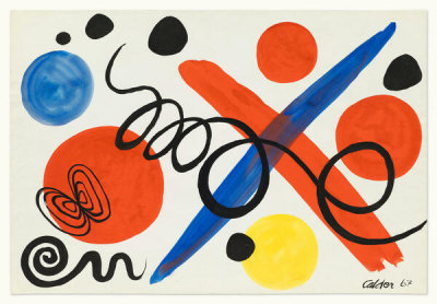 Alexander Calder - Ixe (cartoon for tapestry), 1967